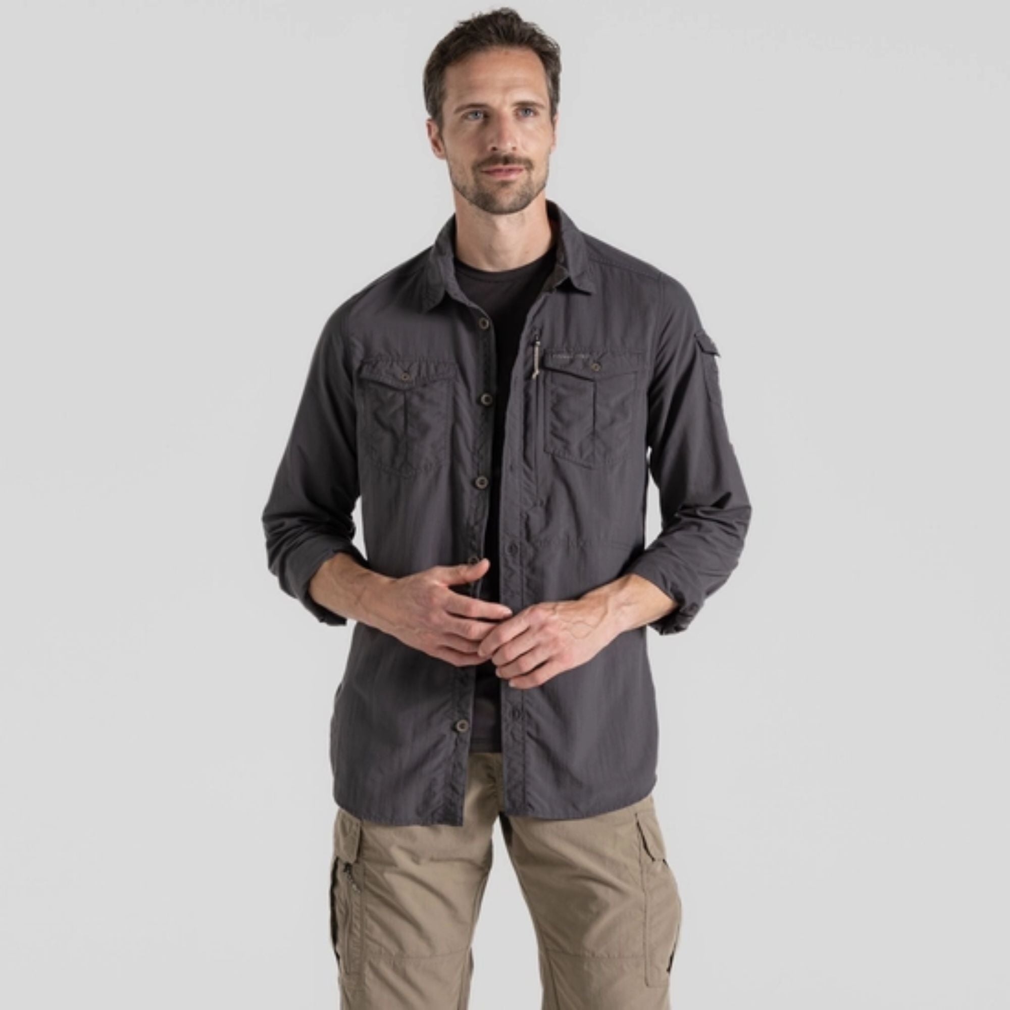 Craghopper's Men's NosiLife Adventure Long Sleeved Shirt III | CRAGHOPPERS LTD | Portwest - The Outdoor Shop
