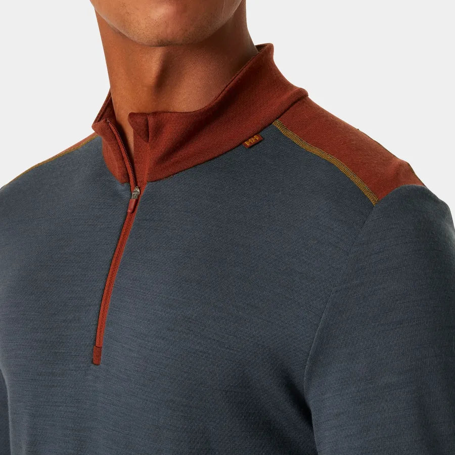 Men's LIFA® Merino Midweight Half-Zip Base Layer | Helly Hansen | Portwest - The Outdoor Shop
