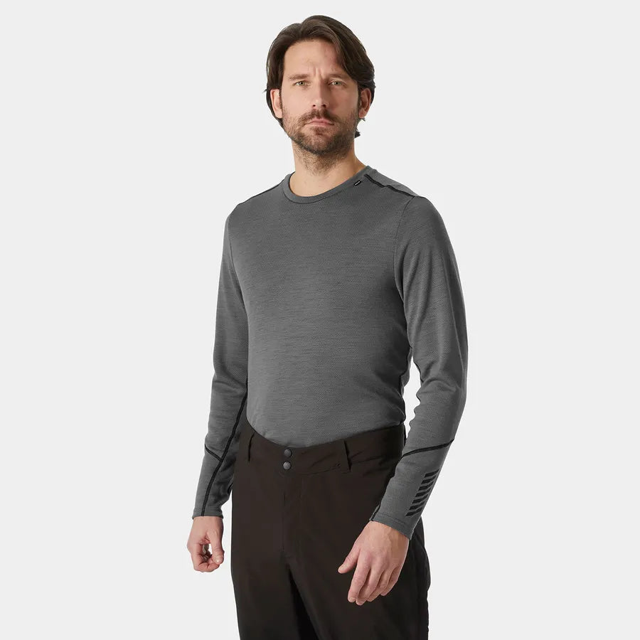 Men's LIFA® Merino Midweight Crew Base Layer | Helly Hansen | Portwest - The Outdoor Shop