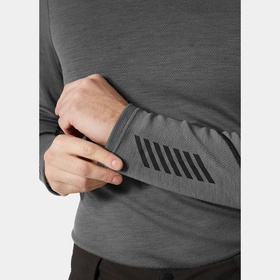 Men's LIFA® Merino Midweight Crew Base Layer | Helly Hansen | Portwest - The Outdoor Shop