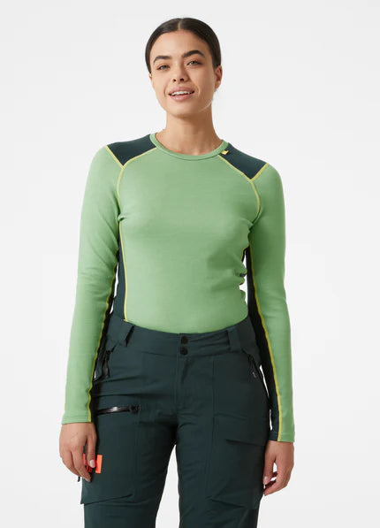 Women's LIFA® Merino Midweight Crew Base Layer | Helly Hansen | Portwest - The Outdoor Shop