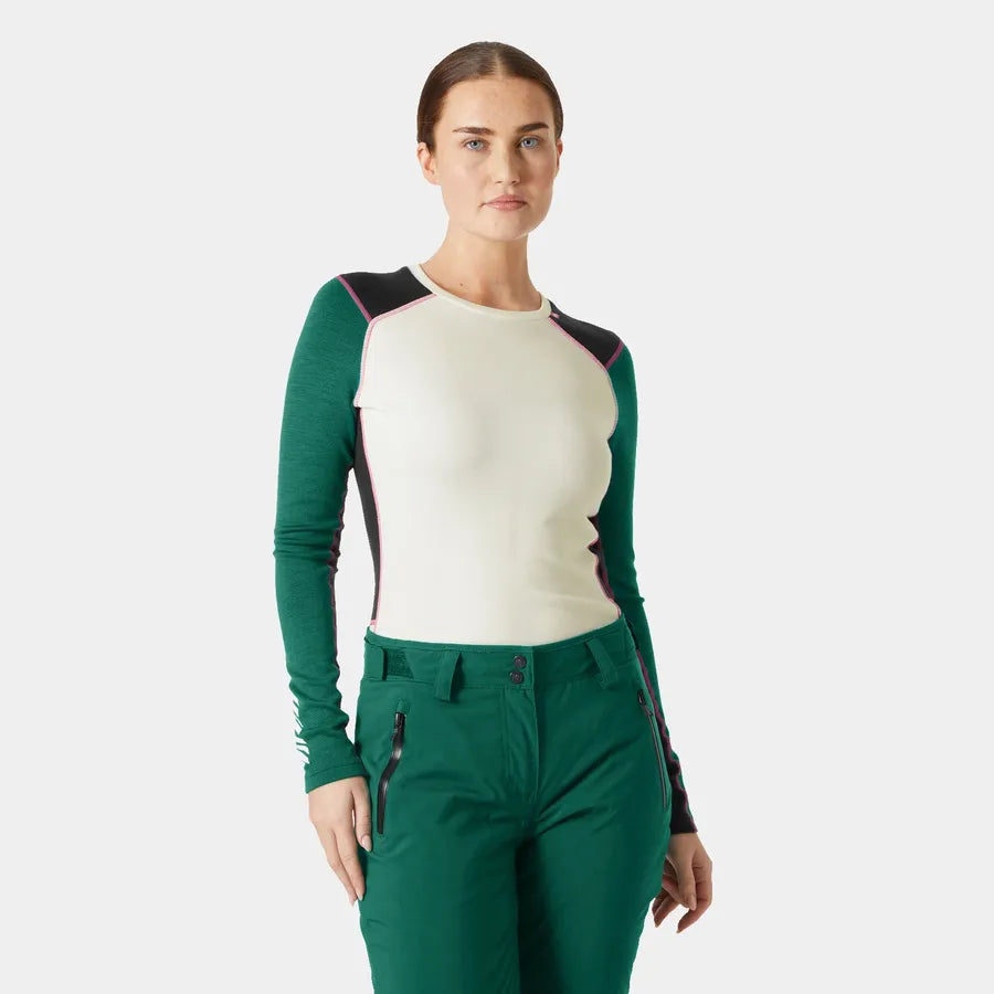 Women's LIFA® Merino Midweight Crew Base Layer | Helly Hansen | Portwest - The Outdoor Shop