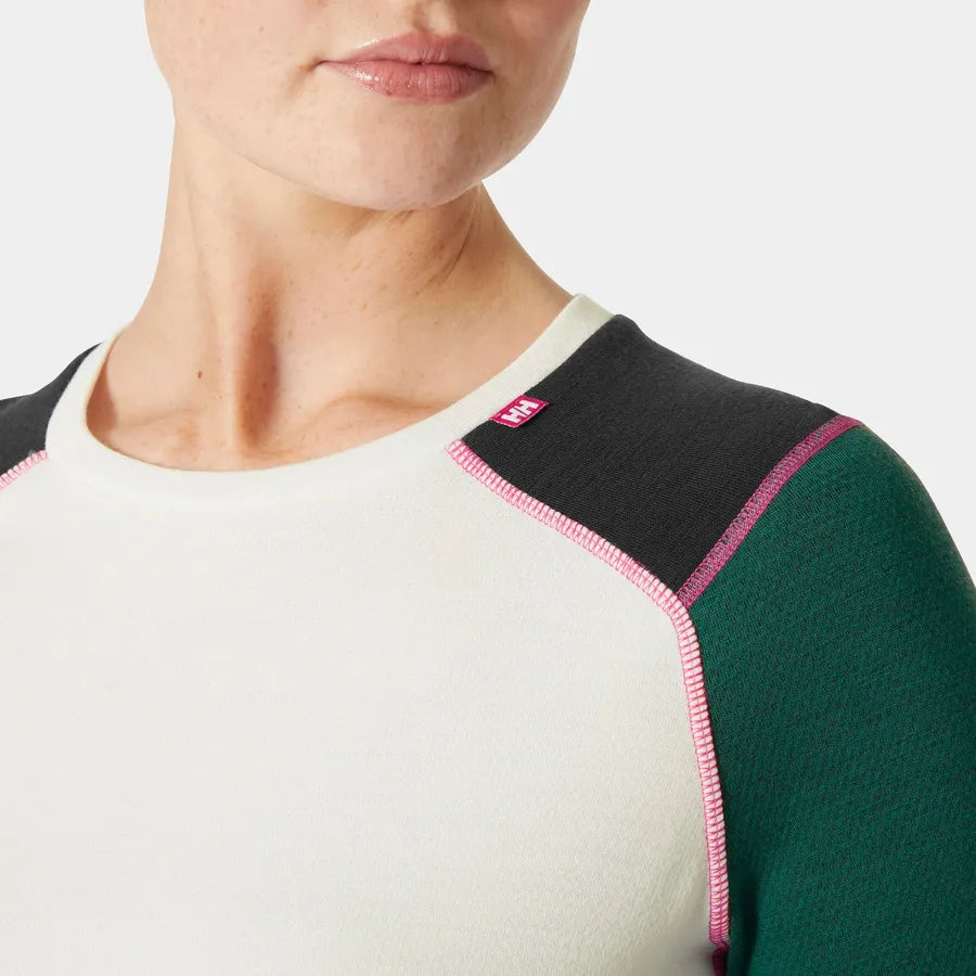 Women's LIFA® Merino Midweight Crew Base Layer | Helly Hansen | Portwest - The Outdoor Shop