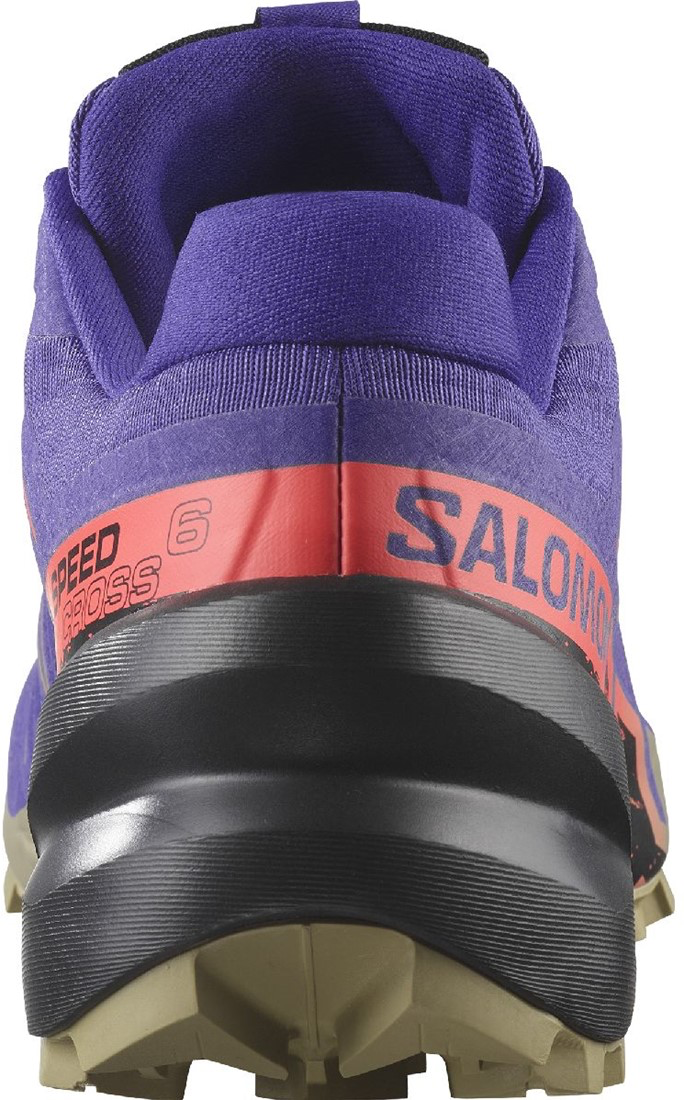 SALOMON SPEEDCROSS 6 - Trail running shoes - liberty black/neon flame