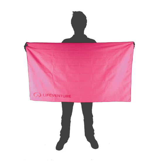 SoftFibre Pink Travel Towel | LifeVenture | Portwest - The Outdoor Shop