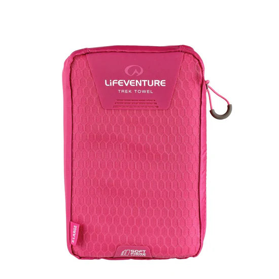 SoftFibre Pink Travel Towel | LifeVenture | Portwest - The Outdoor Shop