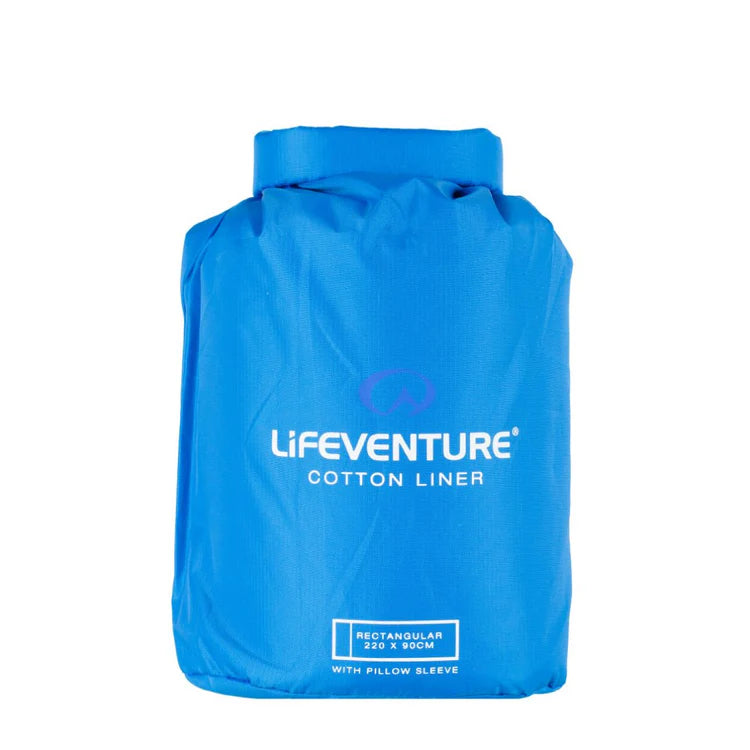 Cotton Sleeping Bag Liner - Rectangular | LifeVenture | Portwest - The Outdoor Shop