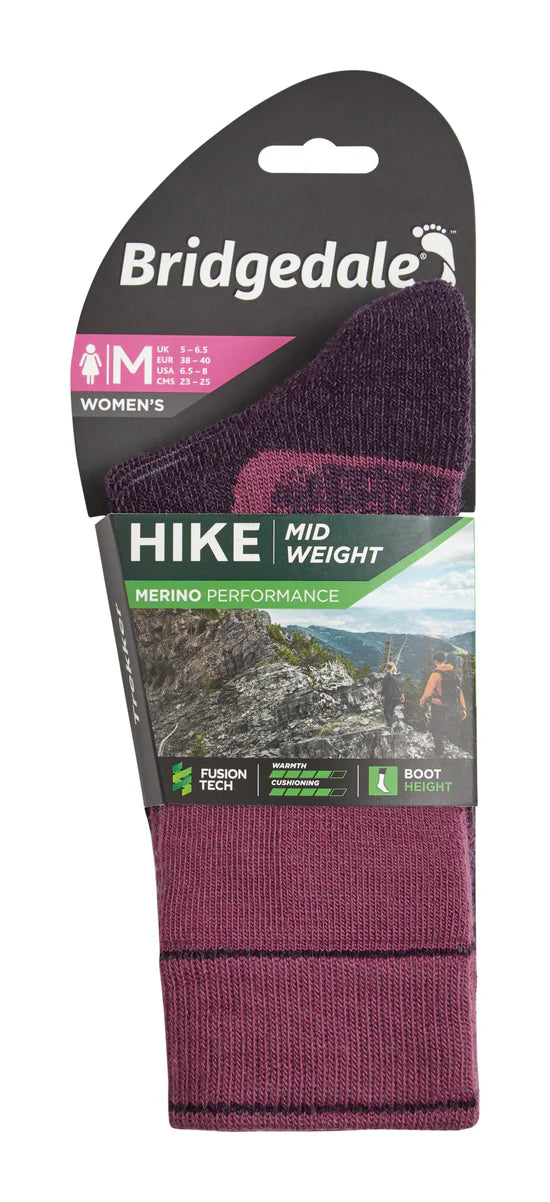 Bridgedale Women's Hike Midweight Merino Performance Boot | Bridgedale | Portwest - The Outdoor Shop