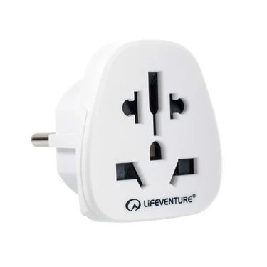LifeSystems European Travel Adapter | LifeVenture | Portwest - The Outdoor Shop
