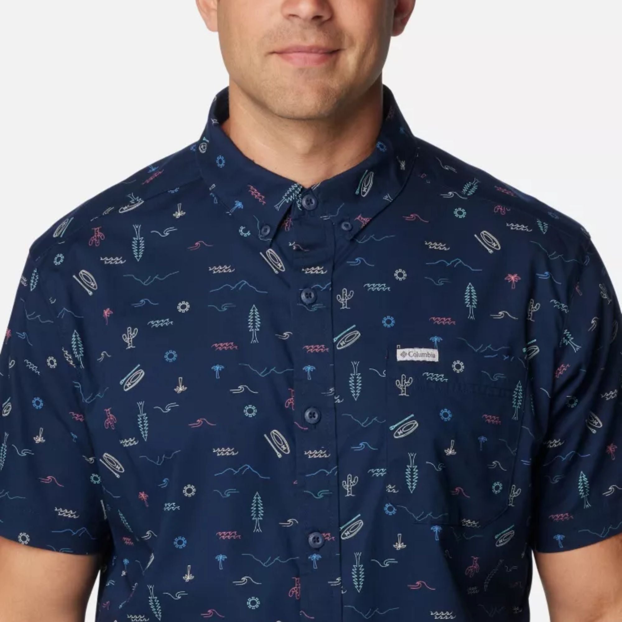 Columbia Men's Rapid Rivers Printed Short Sleeve Shirt | COLUMBIA | Portwest - The Outdoor Shop