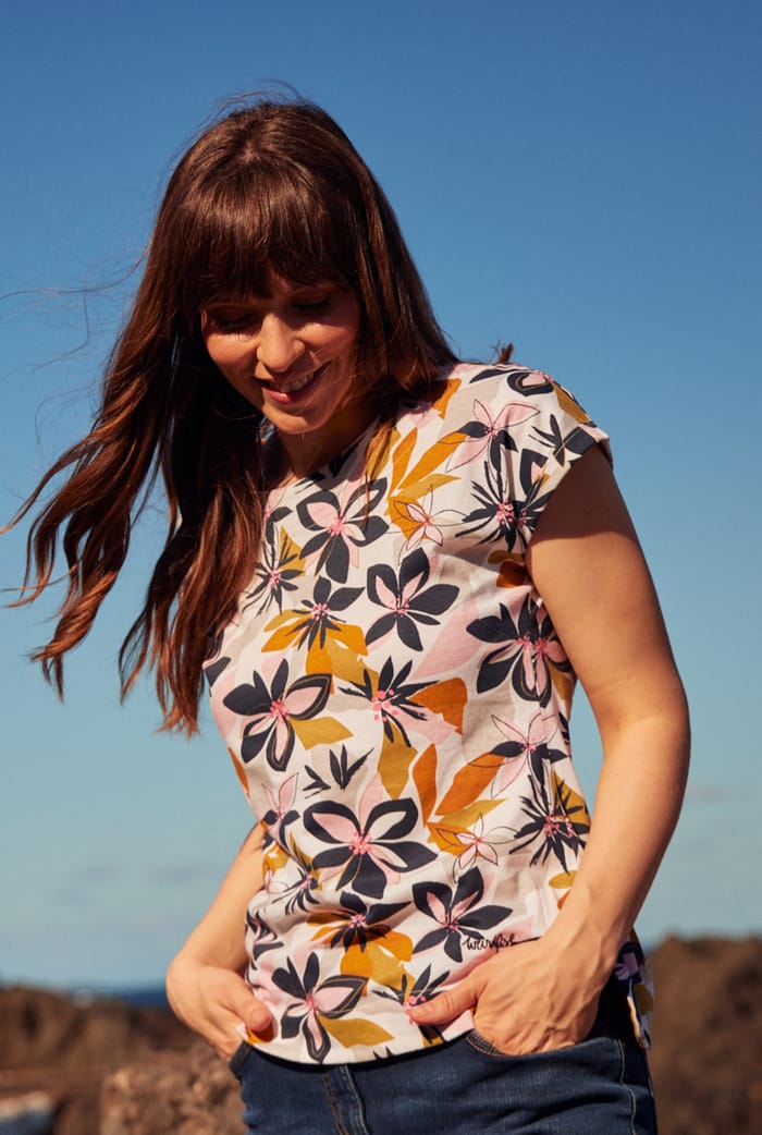 Weird Fish Womens Paw Paw Organic Printed Jersey | Weird Fish | Portwest - The Outdoor Shop