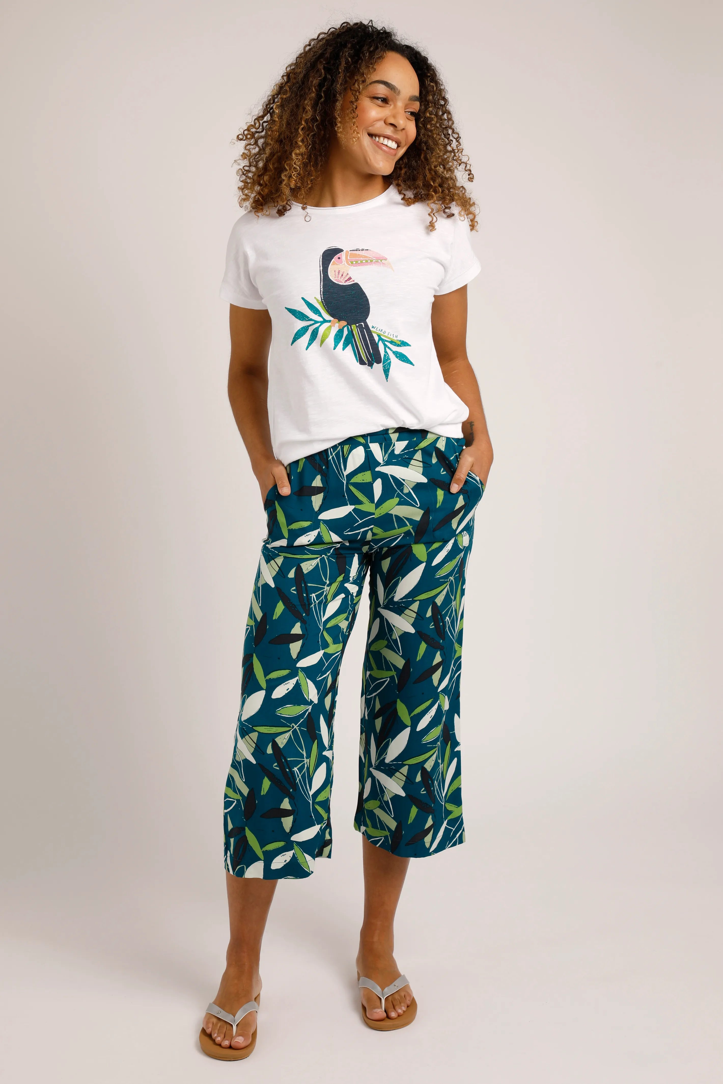 Weird Fish Women's Tresco Lenzing EcoVero™ Cropped Trousers | WEIRD FISH | Portwest - The Outdoor Shop