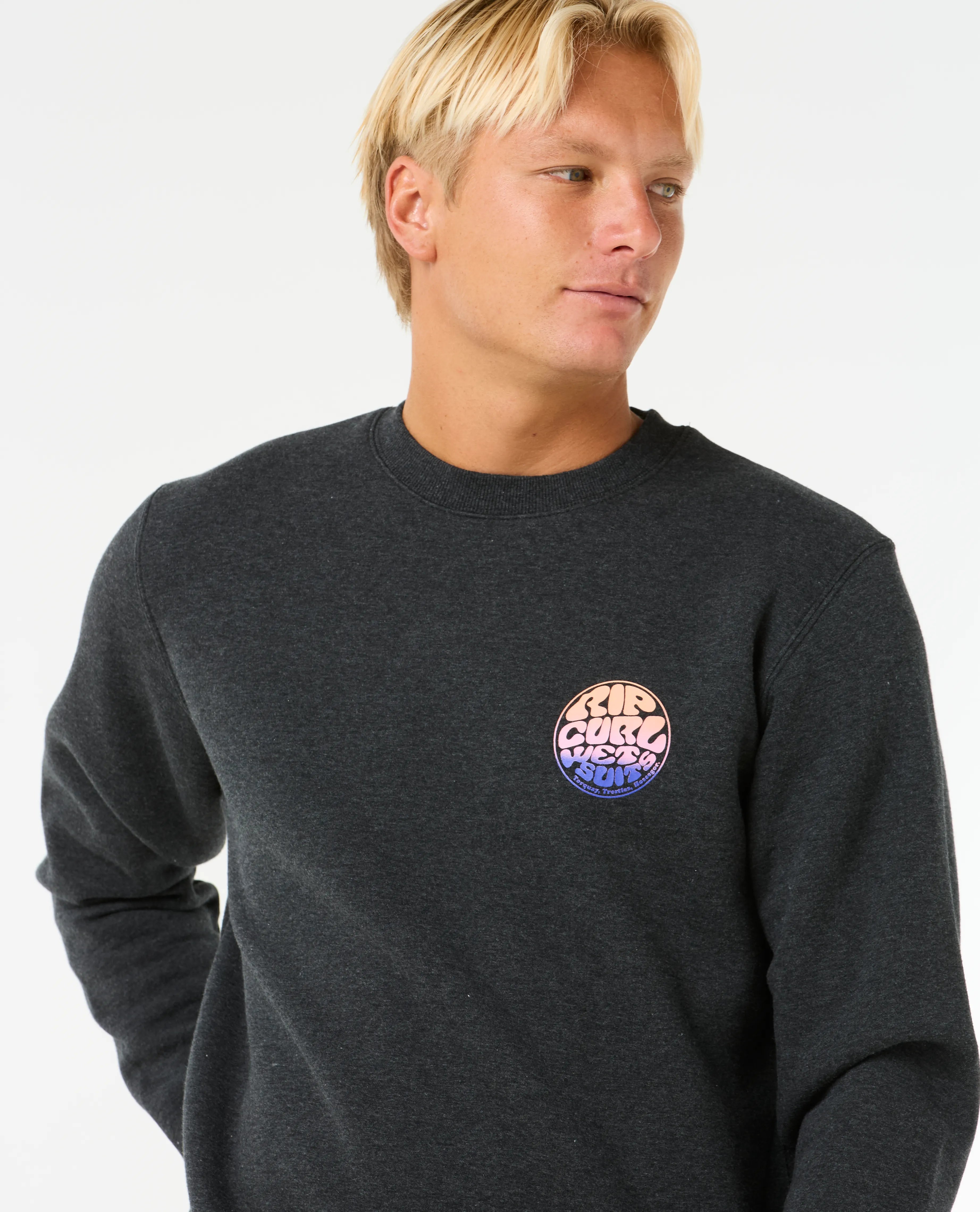Rip Curl Wetsuit Icon Crew Fleece Jumper | Rip Curl | Portwest - The Outdoor Shop