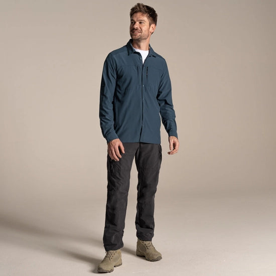 Craghoppers NosiLife Pro Long Sleeved Shirt V | Craghoppers | Portwest - The Outdoor Shop