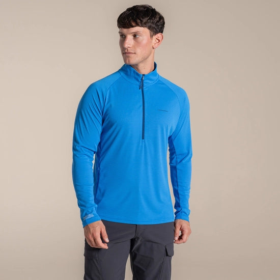 Craghoppers Men's NosiLife SolarShield+ Half Zip Top | Craghoppers | Portwest - The Outdoor Shop