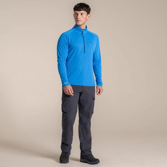 Craghoppers Men's NosiLife SolarShield+ Half Zip Top | Craghoppers | Portwest - The Outdoor Shop