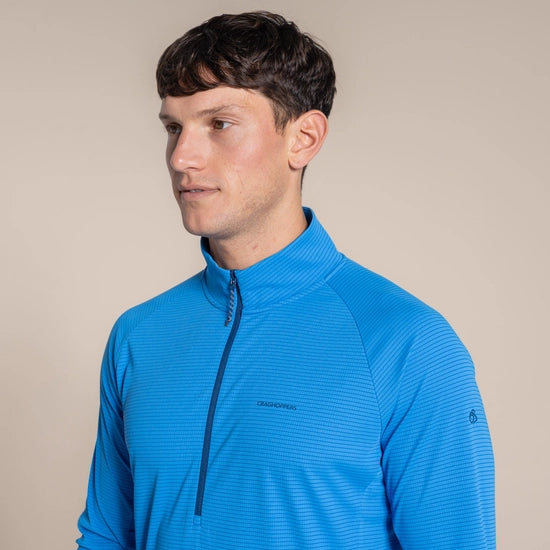 Craghoppers Men's NosiLife SolarShield+ Half Zip Top | Craghoppers | Portwest - The Outdoor Shop