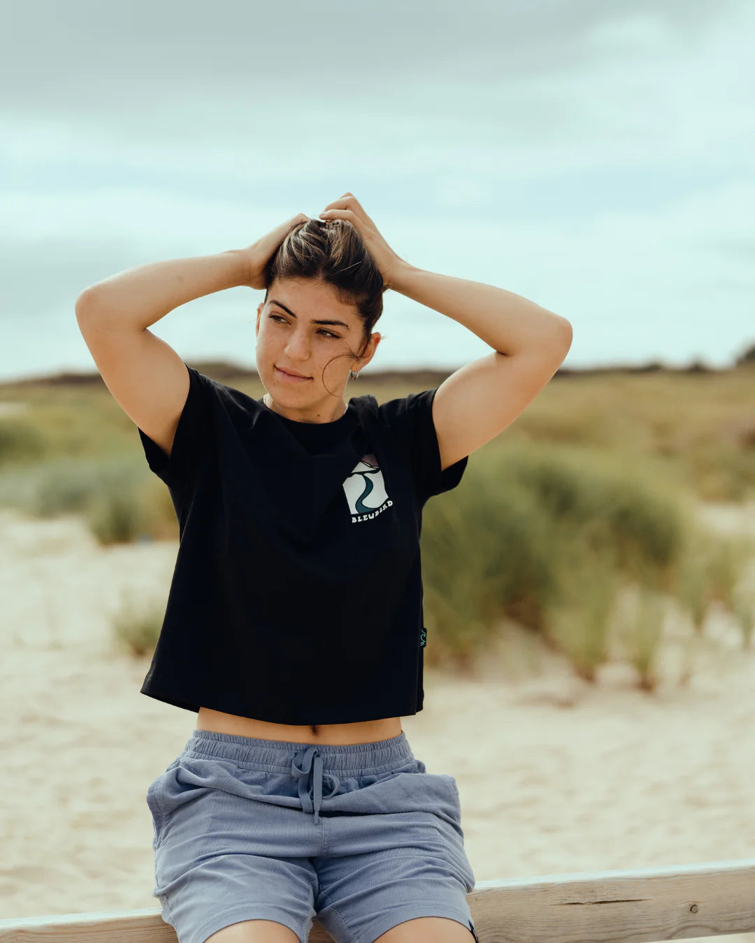 Women's Journey Cropped Tee | Bleubird | Portwest - The Outdoor Shop