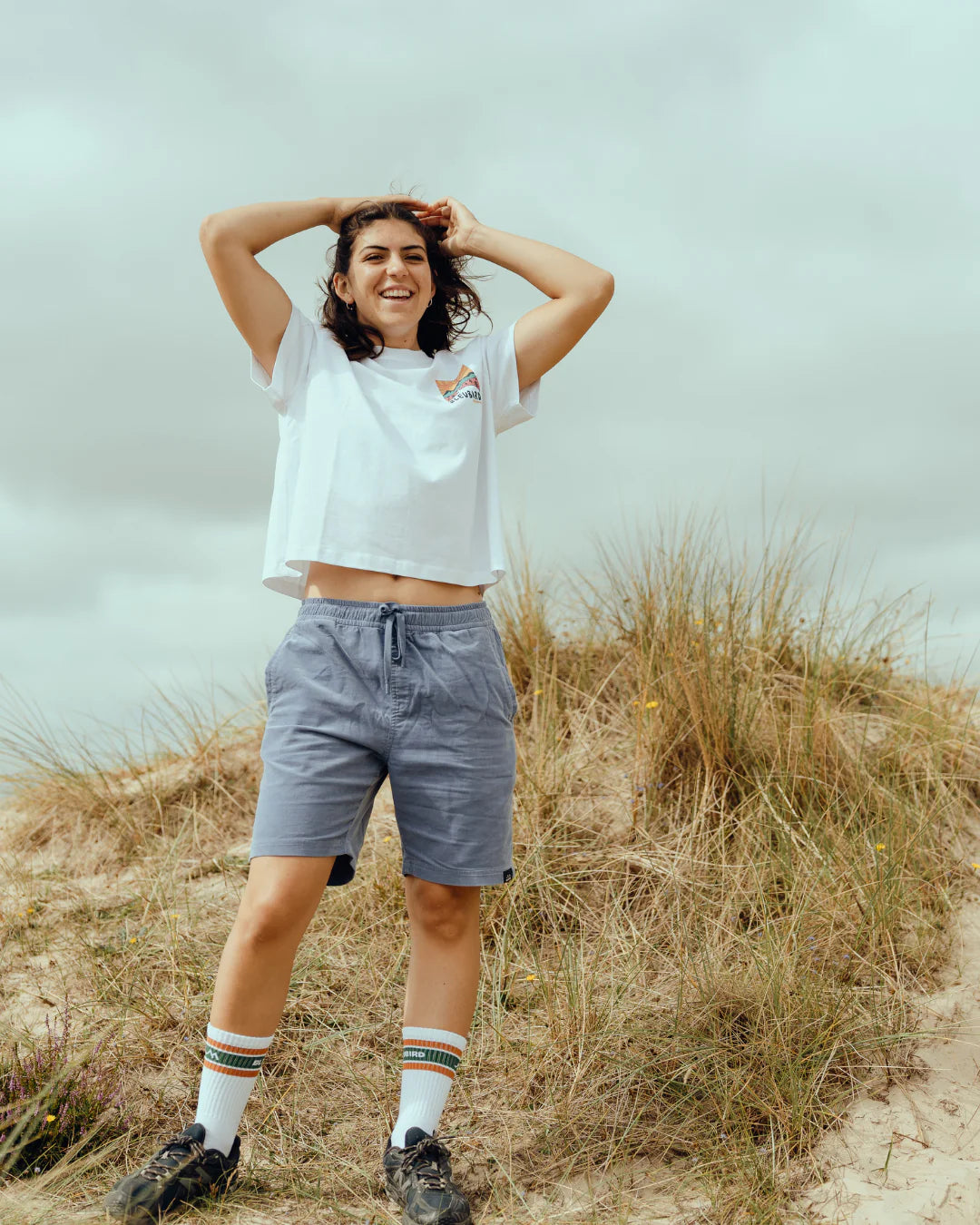 Women's Road Out Cropped Tee | Bleubird | Portwest - The Outdoor Shop