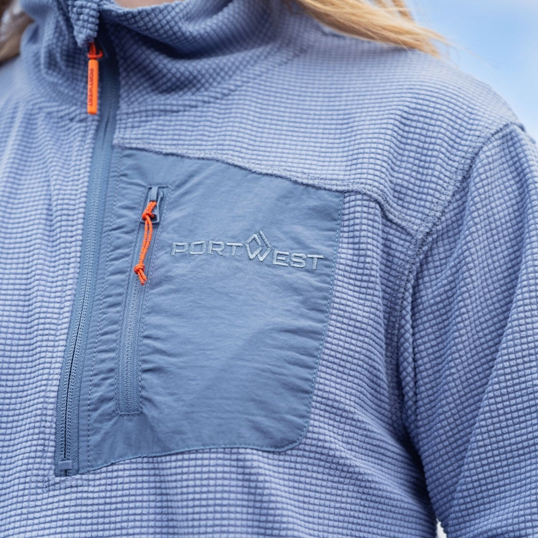 Portwest Carrowteige Women’s Grid Microfleece Quarter-Zip | Portwest | Portwest - The Outdoor Shop
