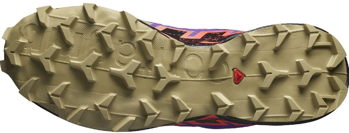 SALOMON SPEEDCROSS 6 - Trail running shoes - liberty black/neon flame