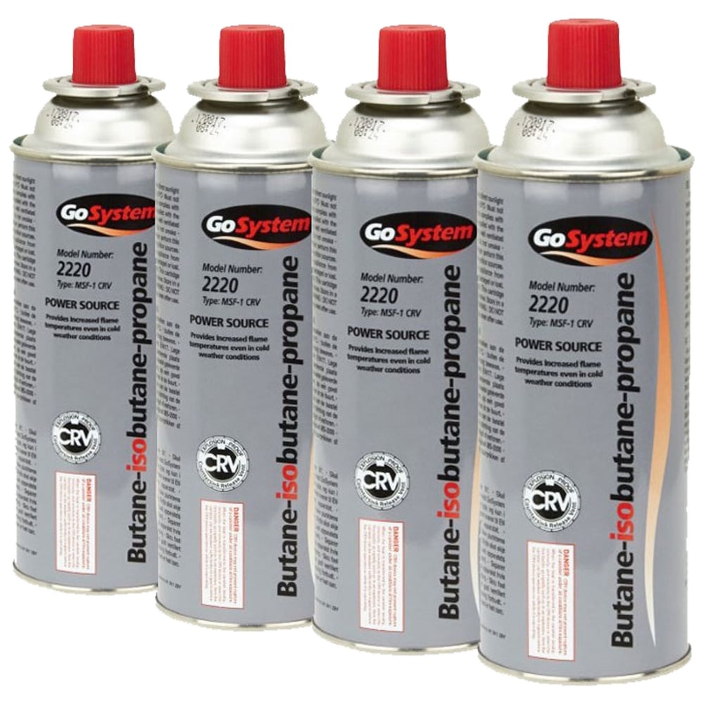 GoSystem Bayonet Gas Canister 4 Pack | TREKMATES | Portwest - The Outdoor Shop