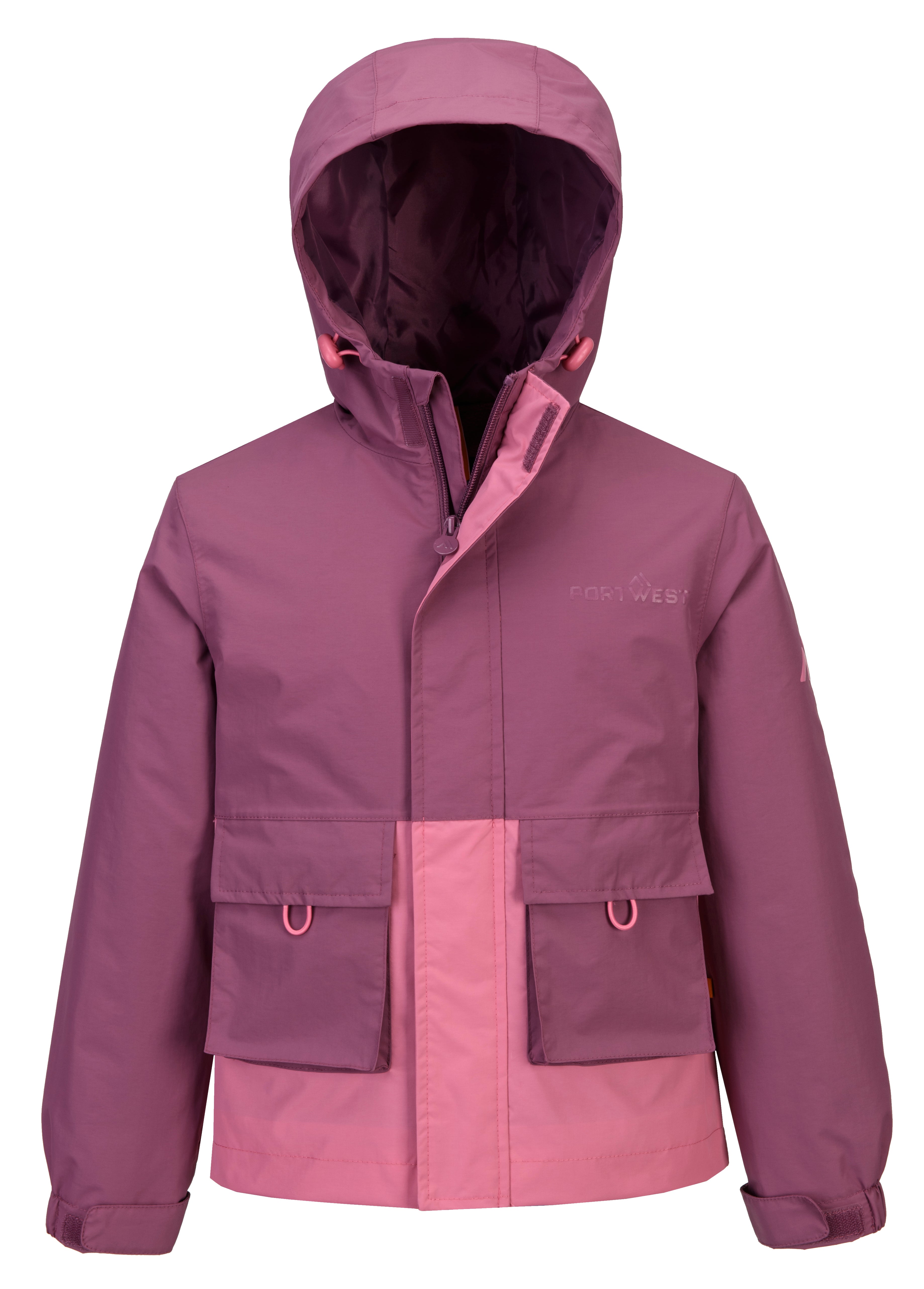 Portwest Kid's Delphi Fleece Lined Rain Jacket | Portwest | Portwest - The Outdoor Shop
