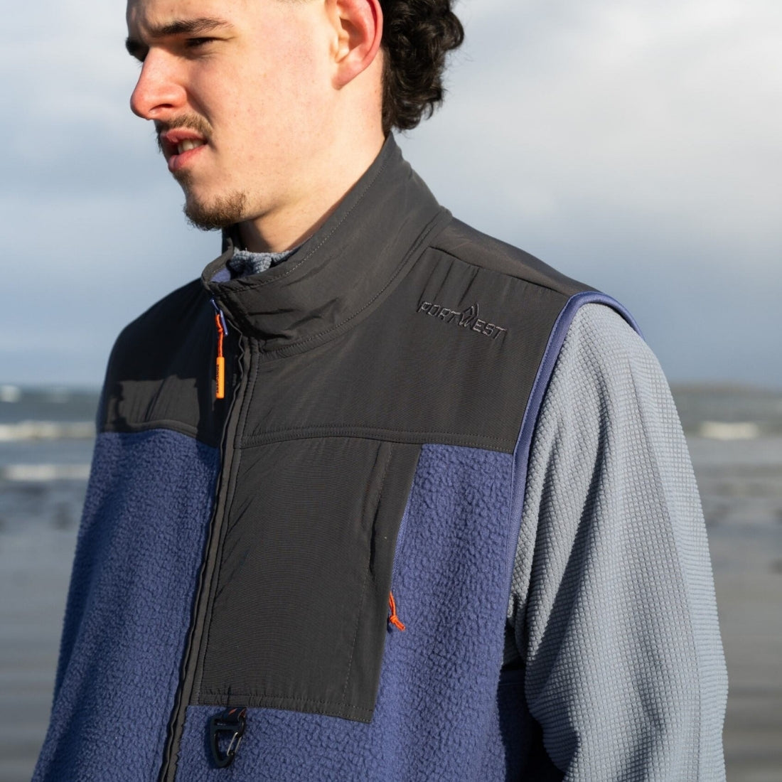 Portwest Knockboy Men’s Bonded Sherpa Fleece Gilet | Portwest | Portwest - The Outdoor Shop
