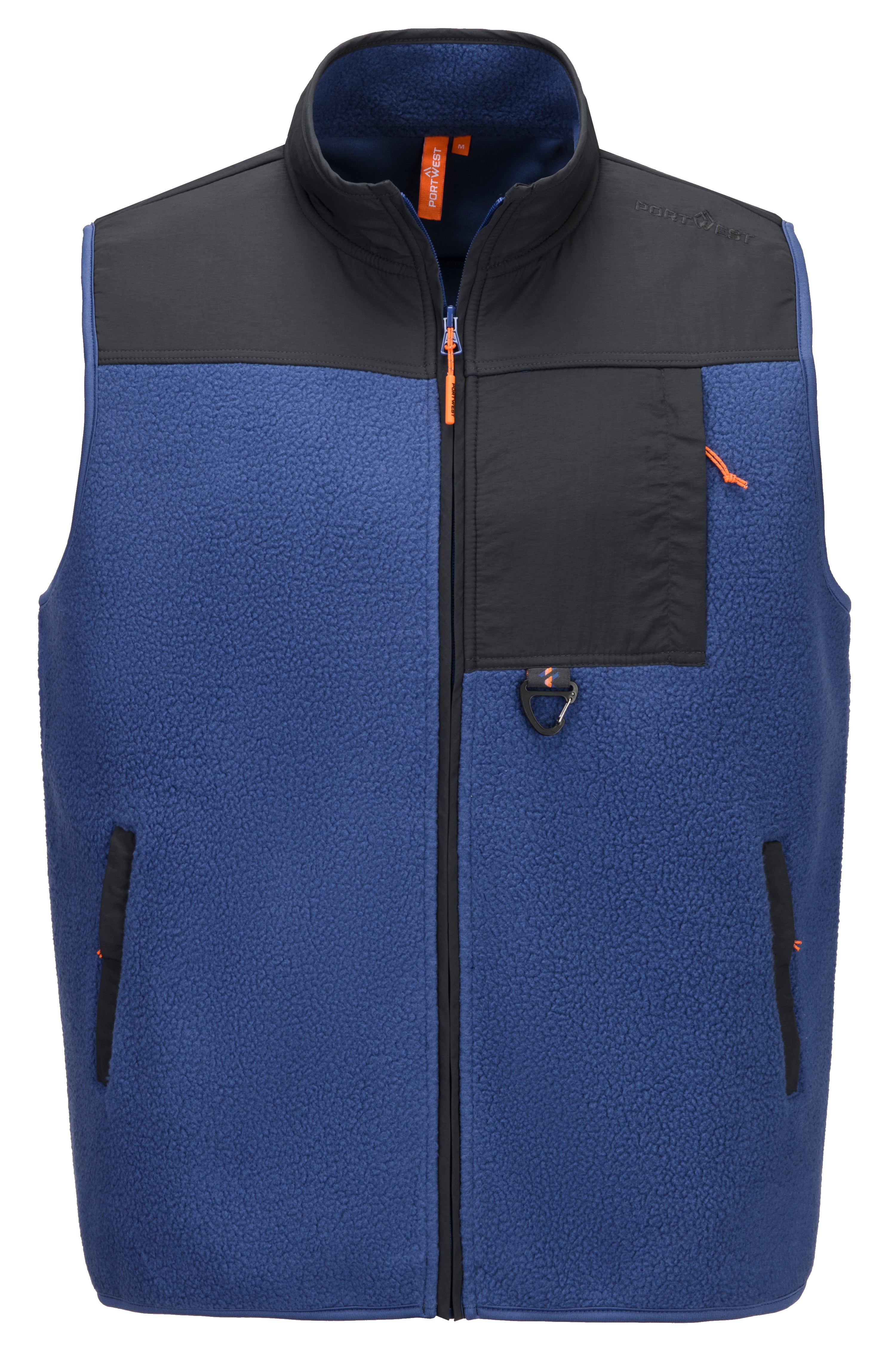 Portwest Knockboy Men’s Bonded Sherpa Fleece Gilet | Portwest | Portwest - The Outdoor Shop