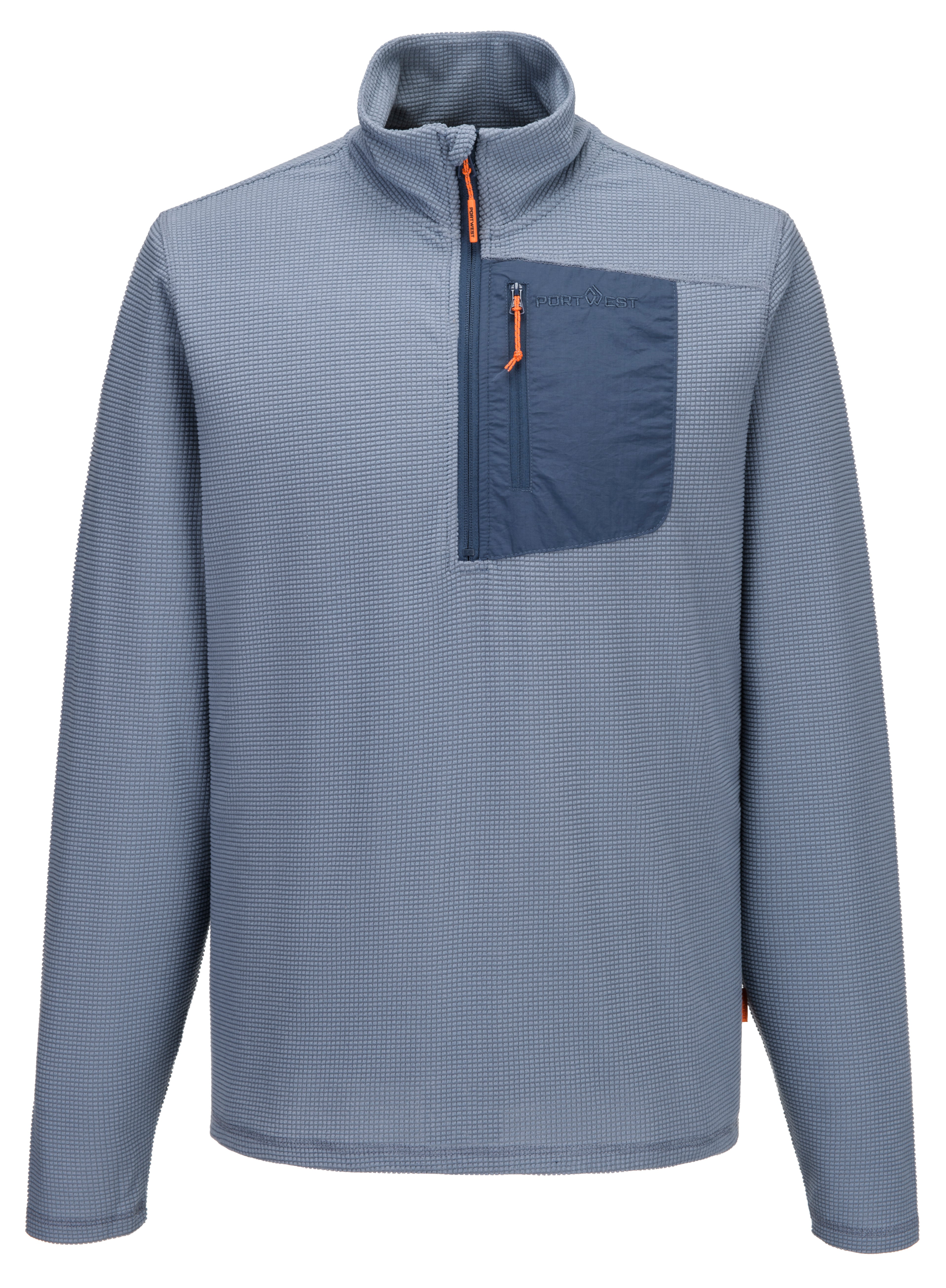 Portwest Caher Men’s Grid Microfleece Quarter-Zip | Portwest | Portwest - The Outdoor Shop