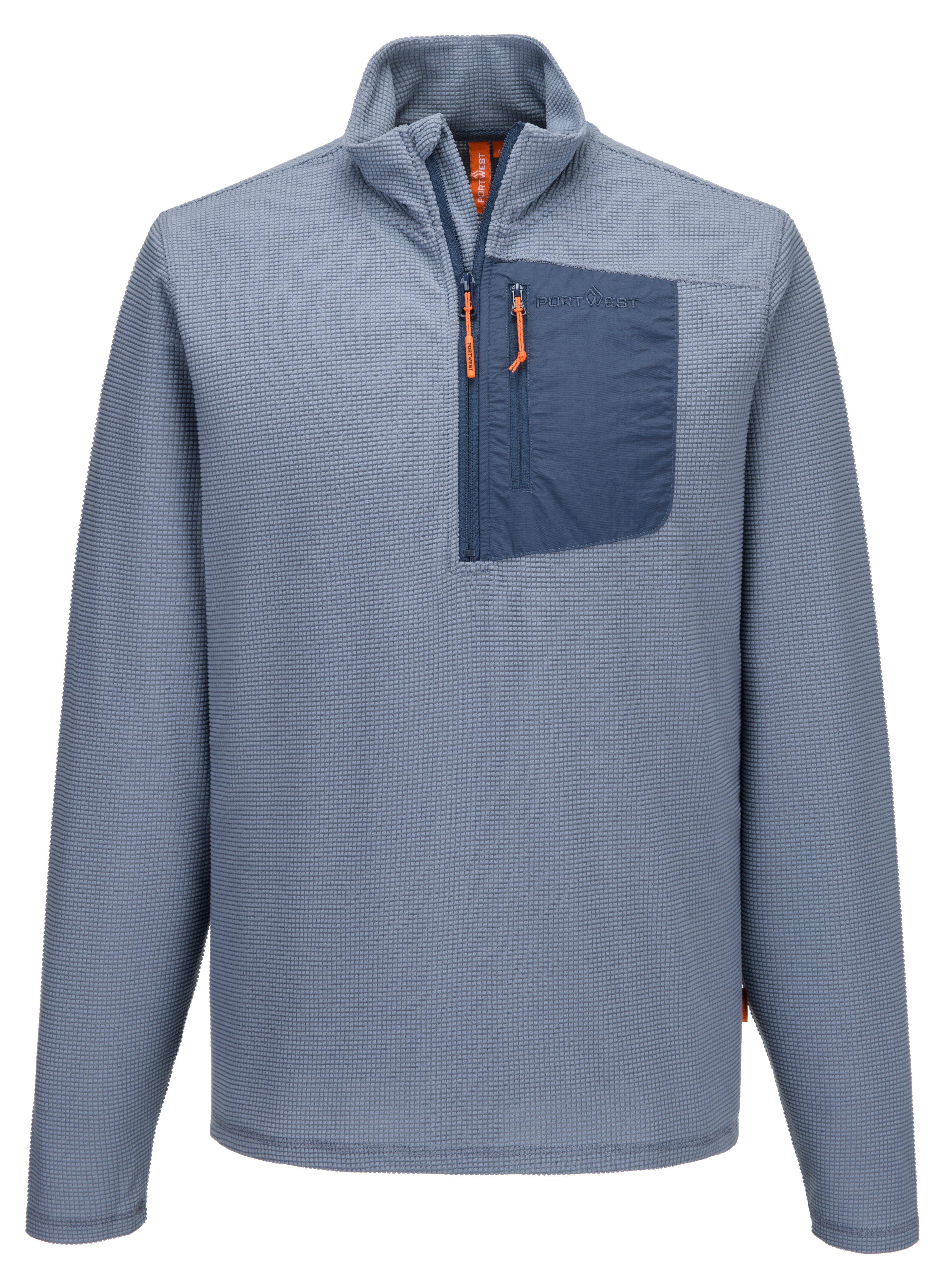Portwest Caher Men’s Grid Microfleece Quarter-Zip | Portwest | Portwest - The Outdoor Shop