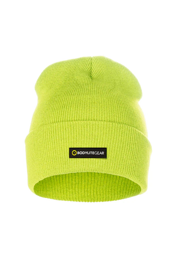 Neon Yellow Thermal Beanie