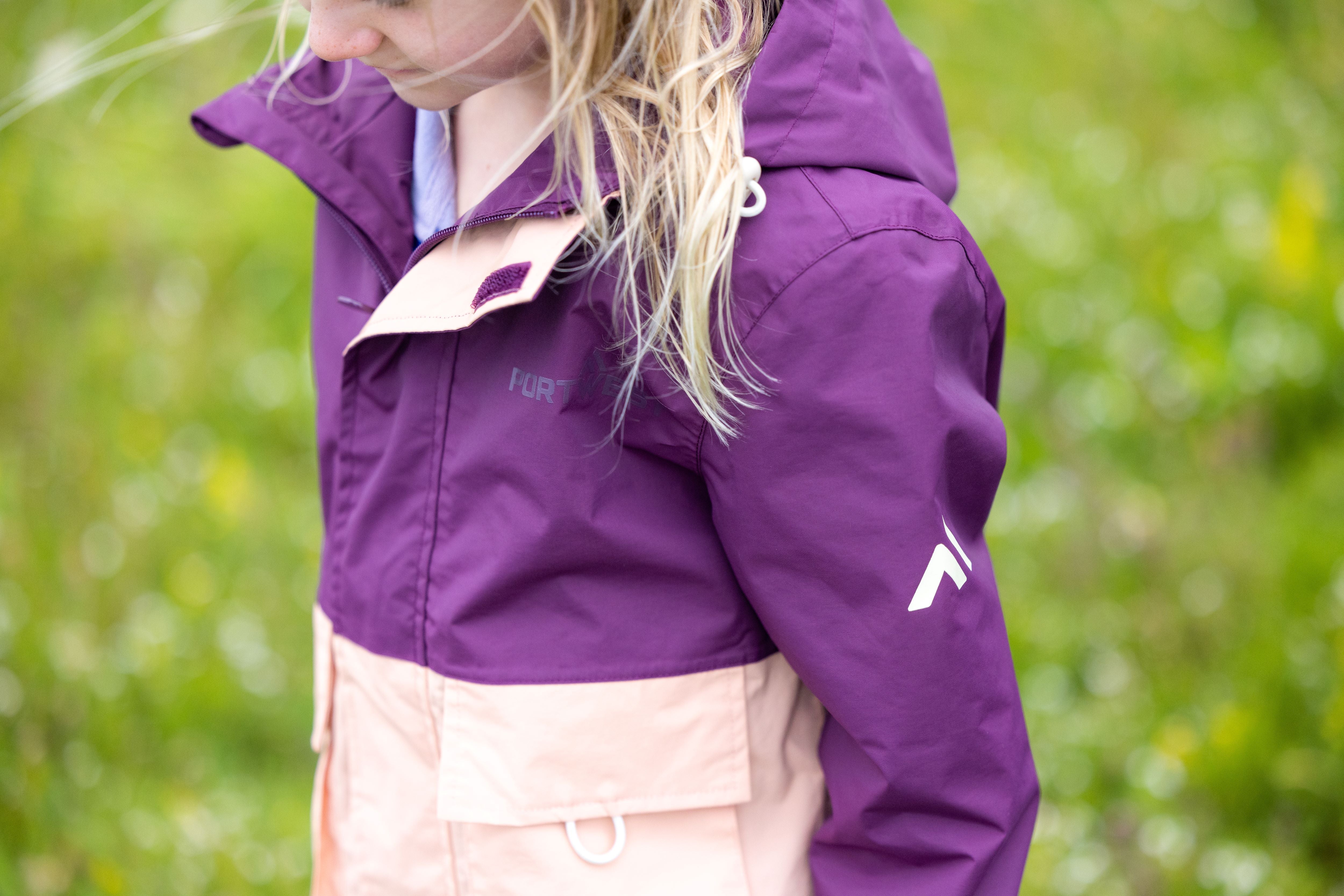 Kid's Delphi Fleece Lined Rain Jacket | Portwest | Portwest - The Outdoor Shop