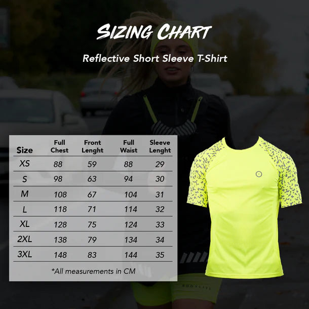 Neon Reflective Short Sleeve T-Shirt (L)