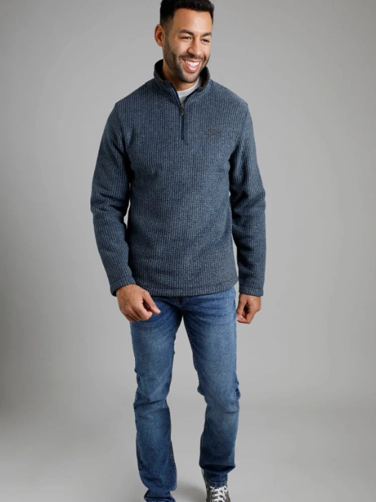 Men's Newark Eco 1/4 Zip Grid Fleece | Weird Fish | Portwest - The Outdoor Shop