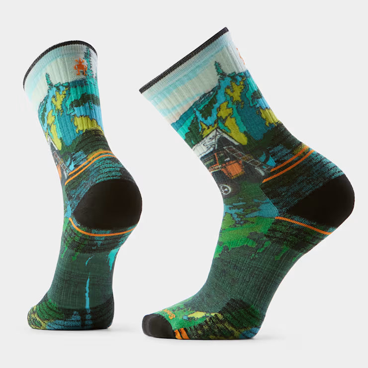Smartwool Hike Targeted Cushion Trail Trekker Print Crew Socks | Smartwool | Portwest - The Outdoor Shop