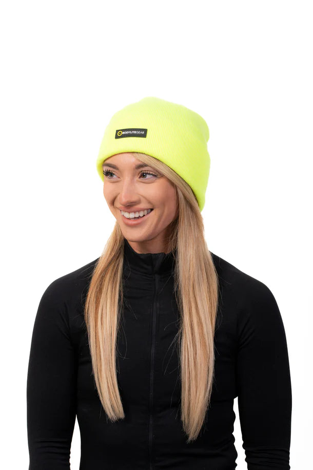 Neon Yellow Thermal Beanie