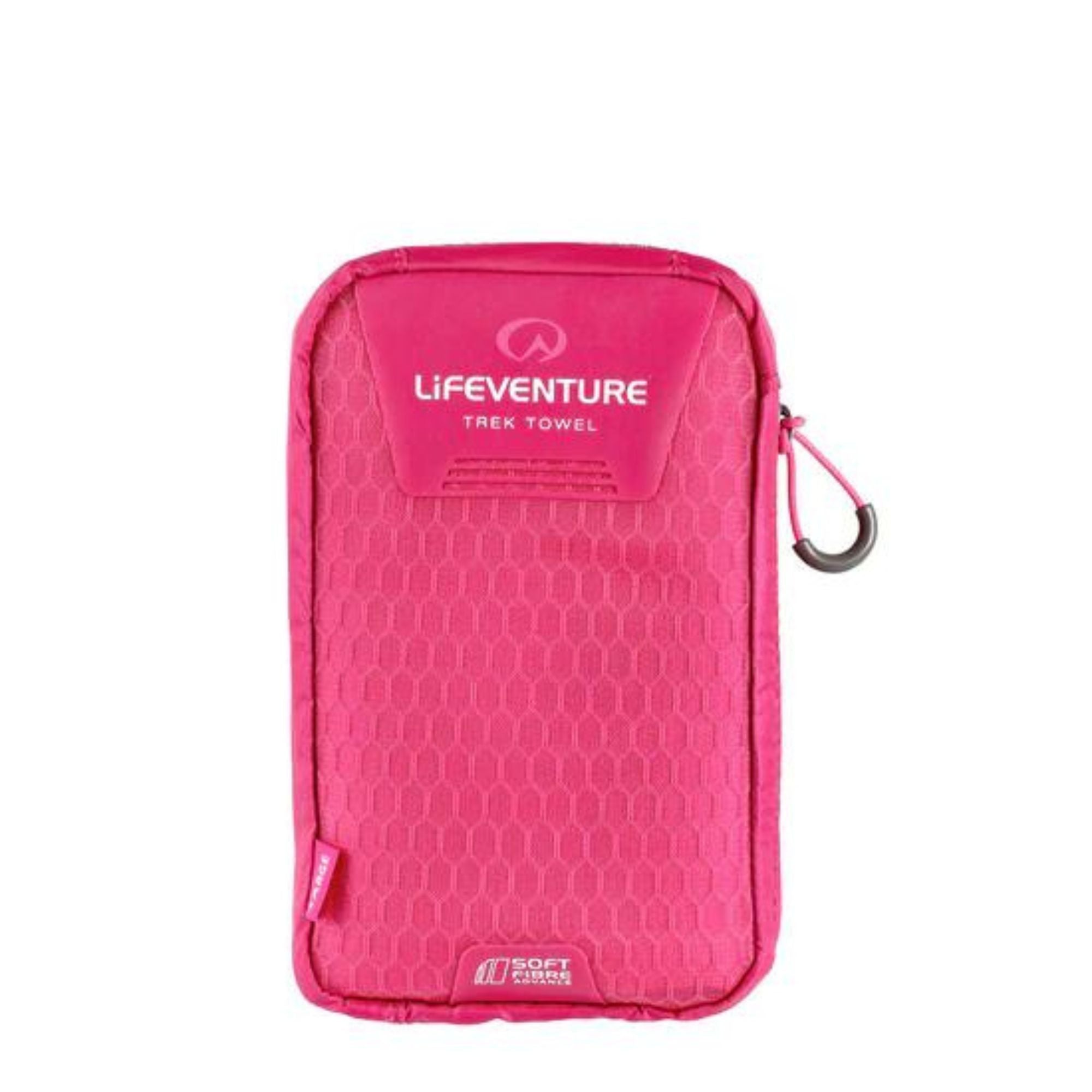 Lifeventure SoftFibre Pink Travel Towel | LIFEVENTURE | Portwest - The Outdoor Shop