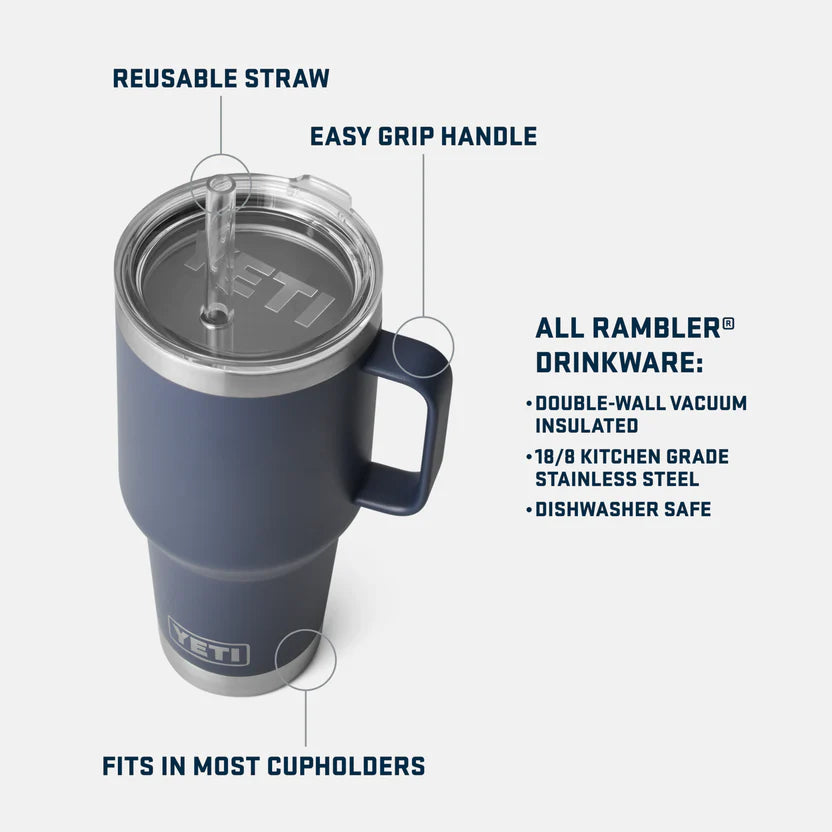 YETI Rambler Straw Mug 35 oz (1035ml) | YETI | Portwest - The Outdoor Shop