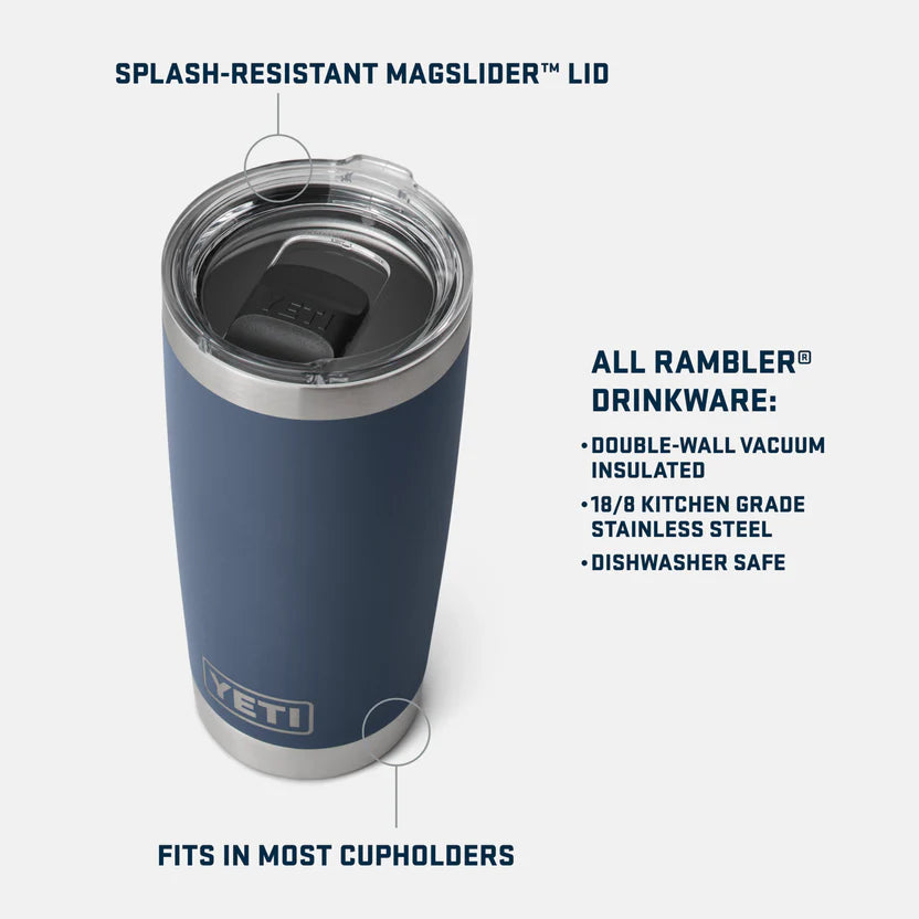 YETI Rambler Tumbler 20 oz (591ml) | YETI | Portwest - The Outdoor Shop