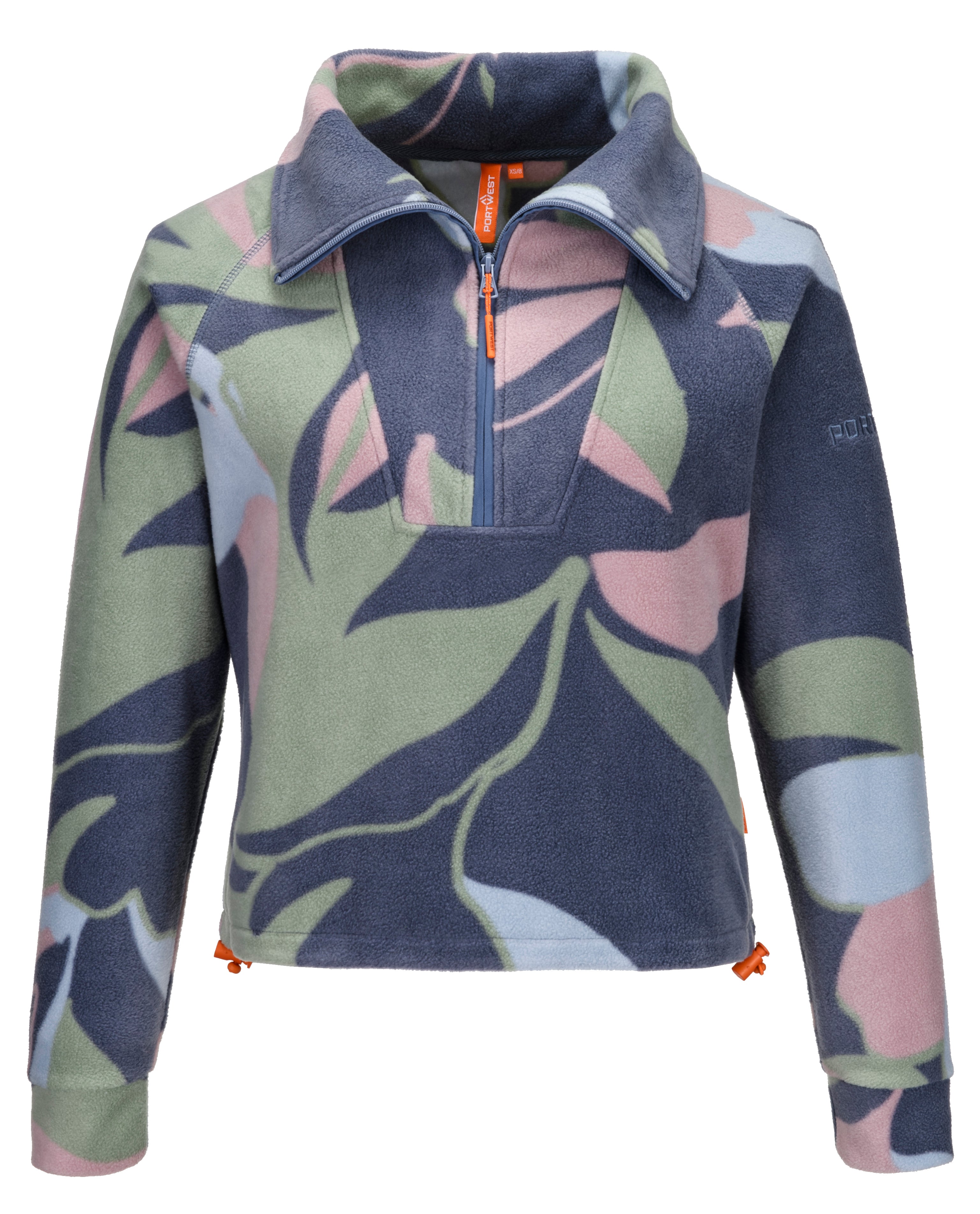 Portwest Croaghan AOP Women’s Cropped Polar Fleece Quarter-Zip | CHARLES HUGHES | Portwest - The Outdoor Shop