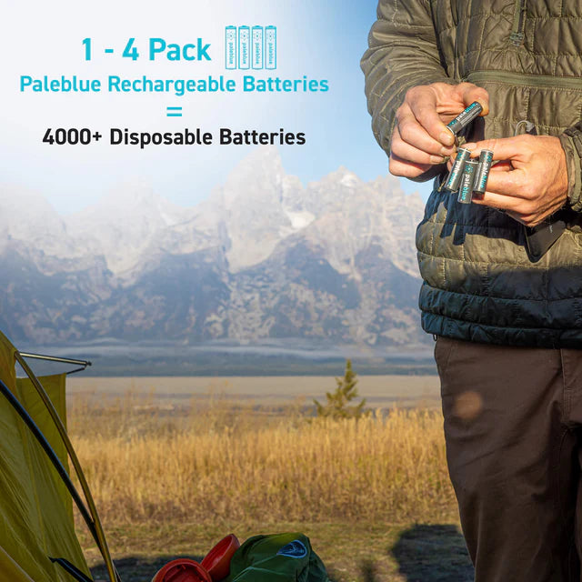 AA USB-C Rechargeable Batteries | PALE BLUE | Portwest - The Outdoor Shop