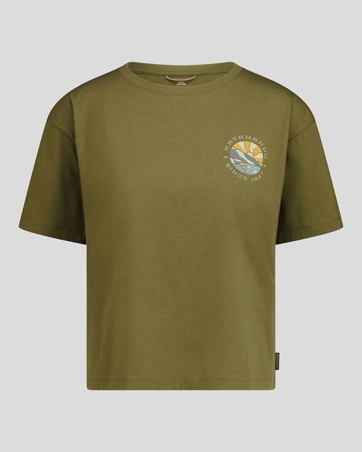 Women's Kathmandu Logo Sunburst Organic Cotton T-shirt | Kathmandu | Portwest - The Outdoor Shop