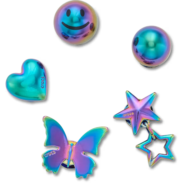Crocs Iridescent Meta 5-Pack Jibbitz™ Charms | Crocs | Portwest - The Outdoor Shop