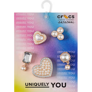 Crocs Pearly Hearts 5-Pack Jibbitz™ Charms | Crocs | Portwest - The Outdoor Shop