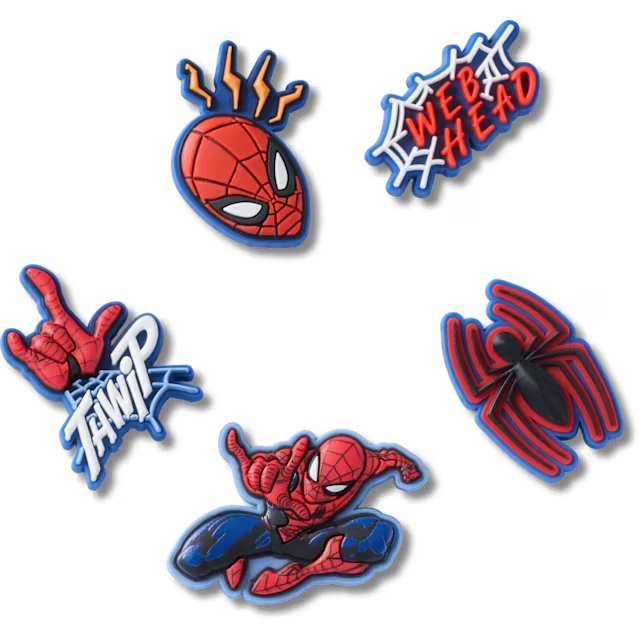 Crocs Spider-Man 5-Pack Jibbitz™ Charms | Crocs | Portwest - The Outdoor Shop