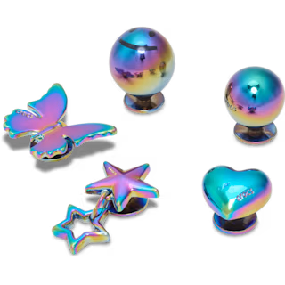 Crocs Iridescent Meta 5-Pack Jibbitz™ Charms | Crocs | Portwest - The Outdoor Shop