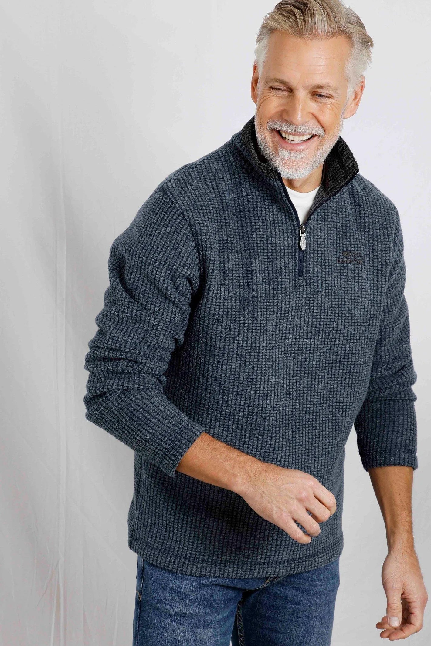 Men's Newark Eco 1/4 Zip Grid Fleece | Weird Fish | Portwest - The Outdoor Shop