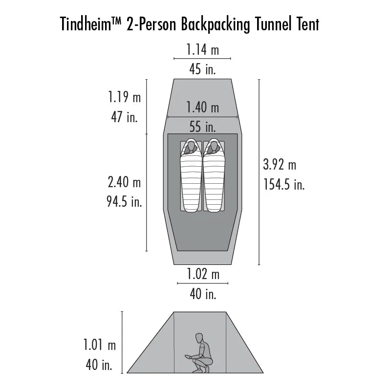 MSR Tindheim™ 2 Backpacking Tunnel Tent