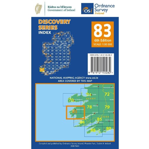 Sheet 83 | Part of Kerry Discovery Series | 1:50,000 | DJSMITH MAPS | Portwest - The Outdoor Shop